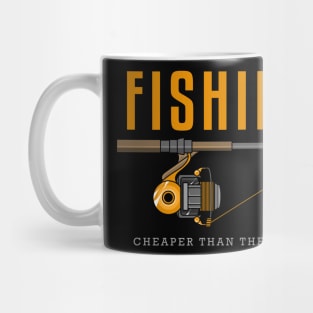 Fishing with Fishing reel and Fishing line Mug